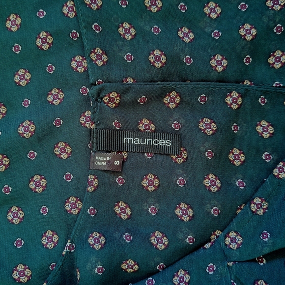 Maurices Green Patterned Dress Size Small - Picture 4 of 5